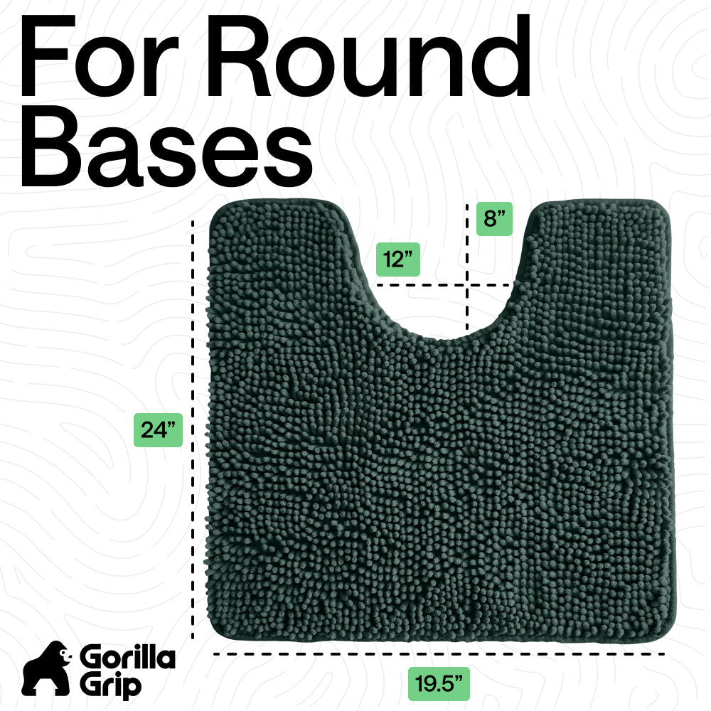 Chenille Bath Rug Contour
