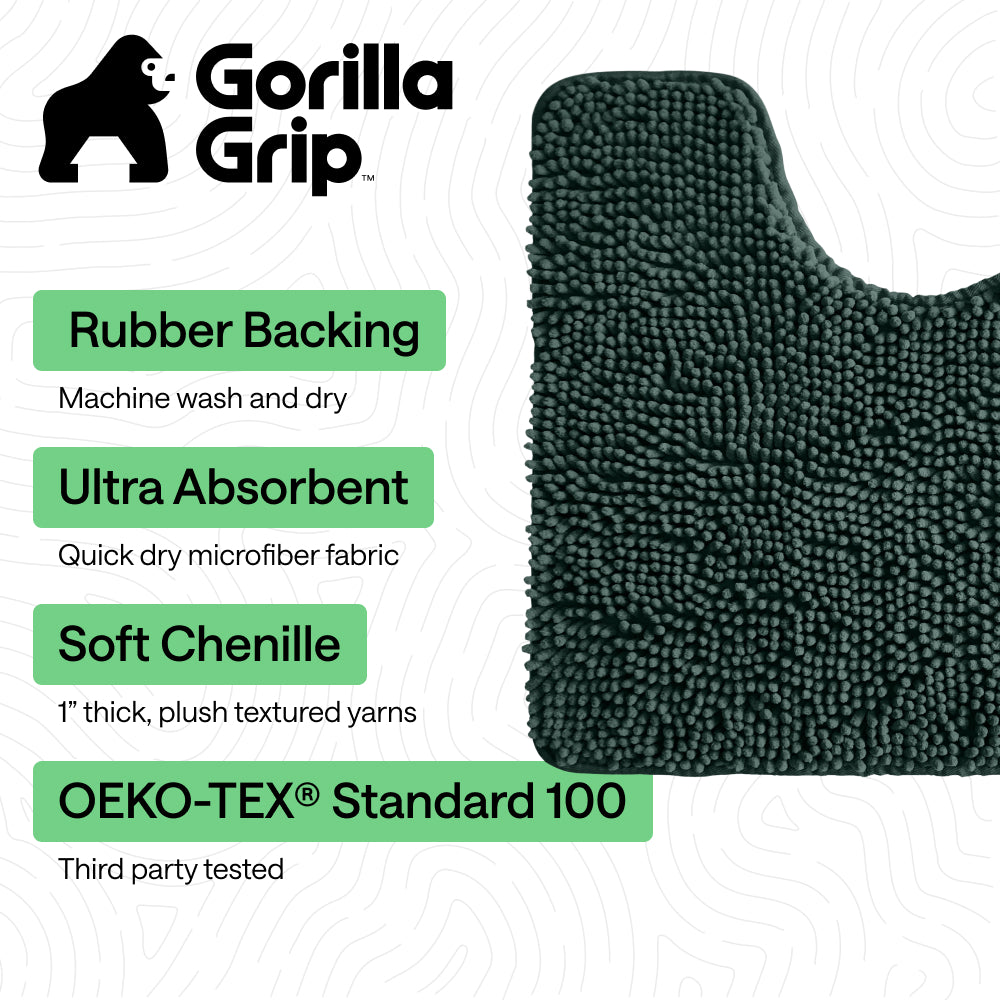 Chenille Bath Rug Contour