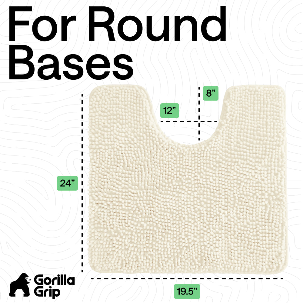 Chenille Bath Rug Contour