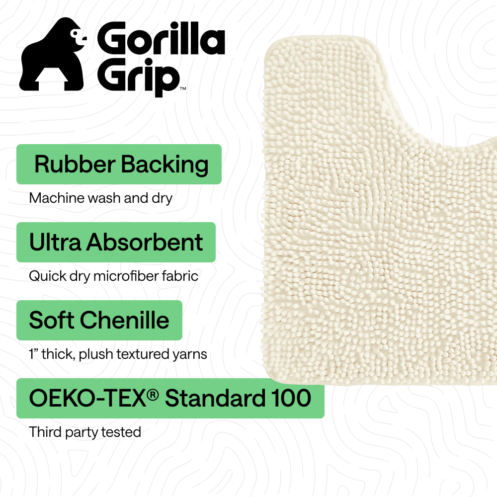 Chenille Bath Rug Contour