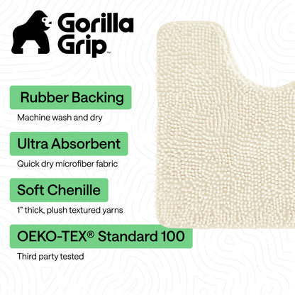 Chenille Bath Rug Contour