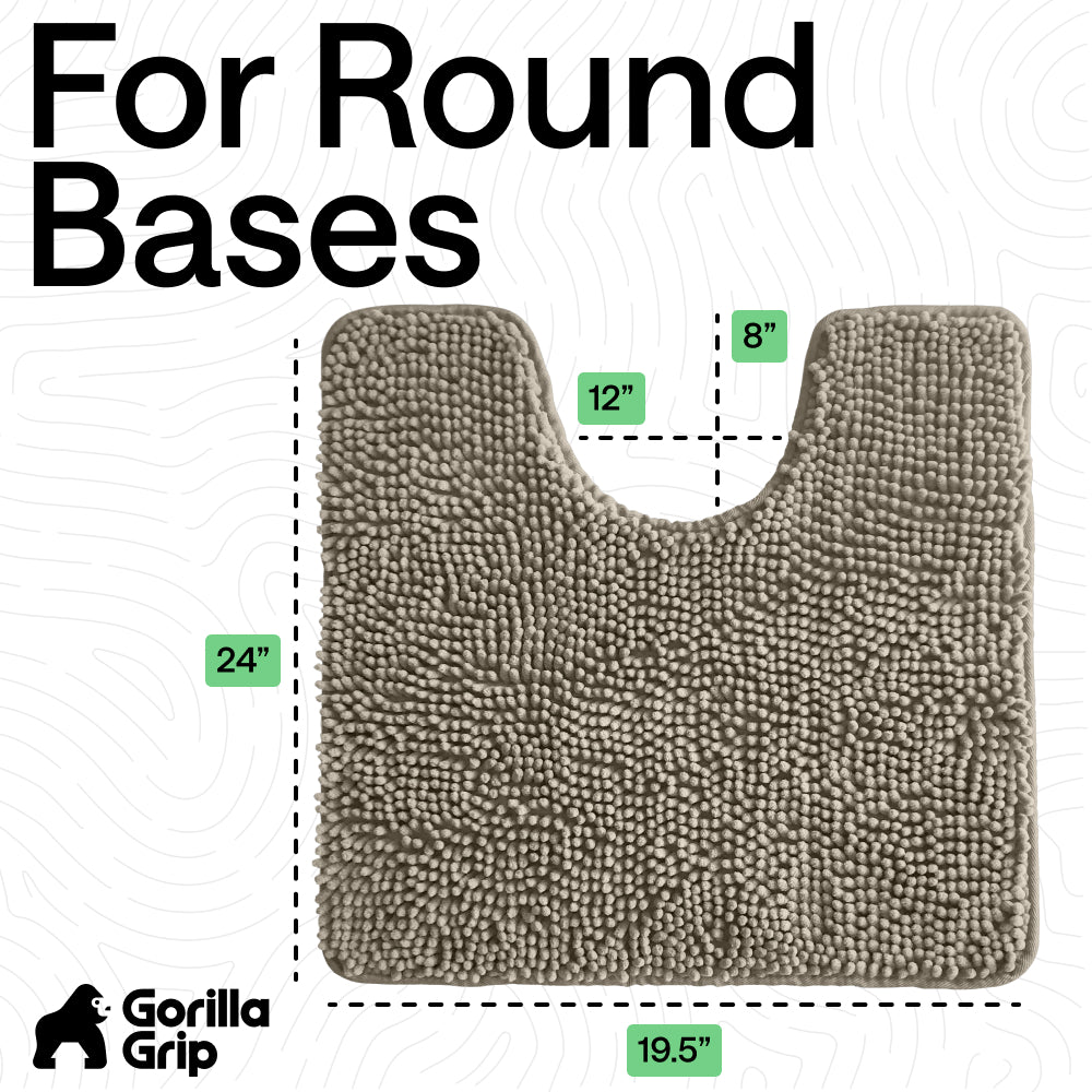 Chenille Bath Rug Contour