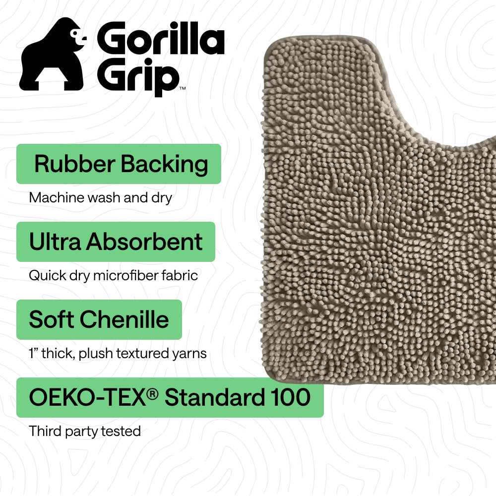Chenille Bath Rug Contour