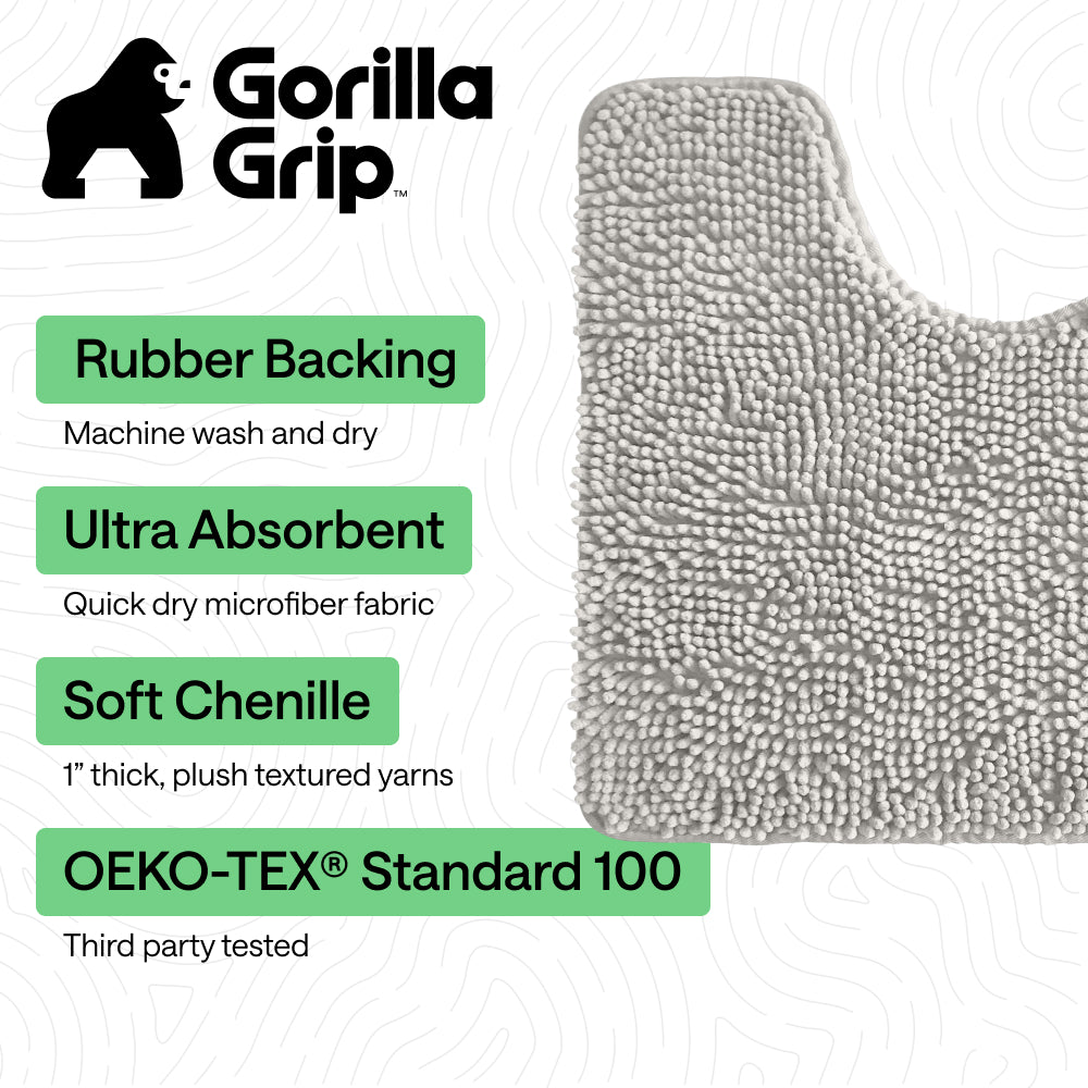 Chenille Bath Rug Contour