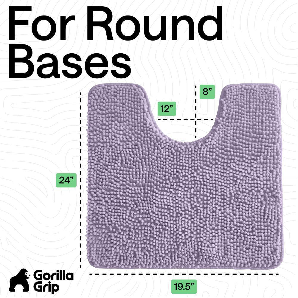 Chenille Bath Rug Contour