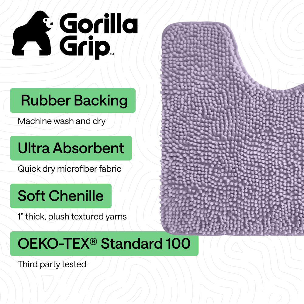 Chenille Bath Rug Contour