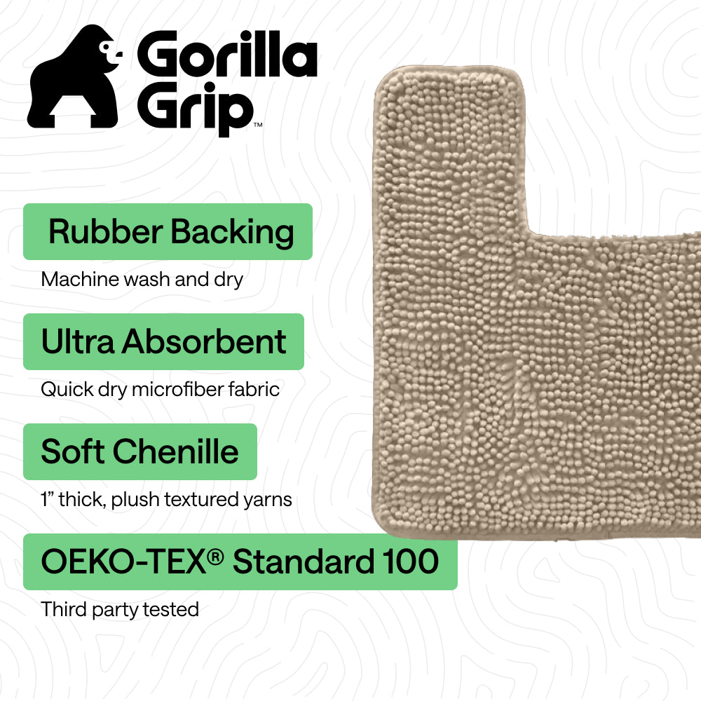 Chenille Bath Rug Contour