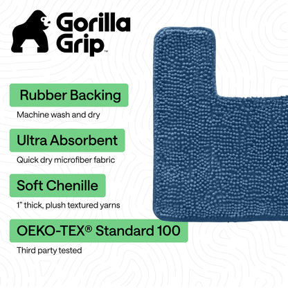 Chenille Bath Rug Contour