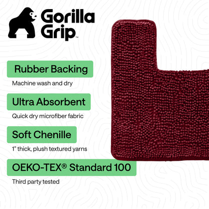 Chenille Bath Rug Contour