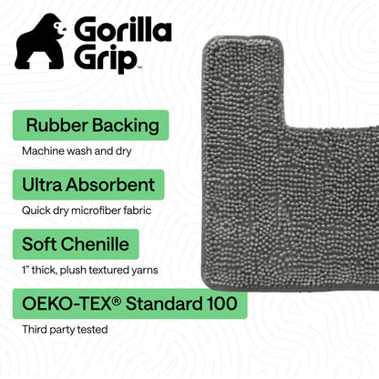 Chenille Bath Rug Contour