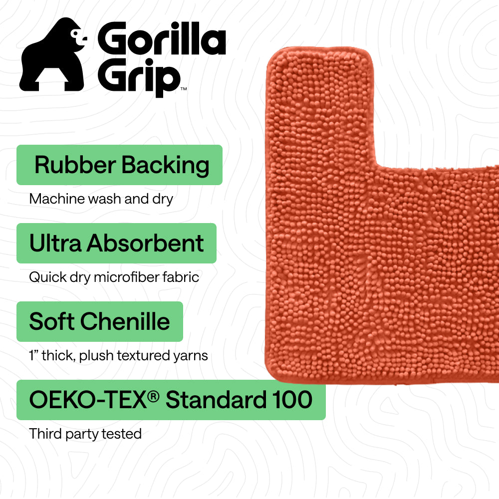 Chenille Bath Rug Contour