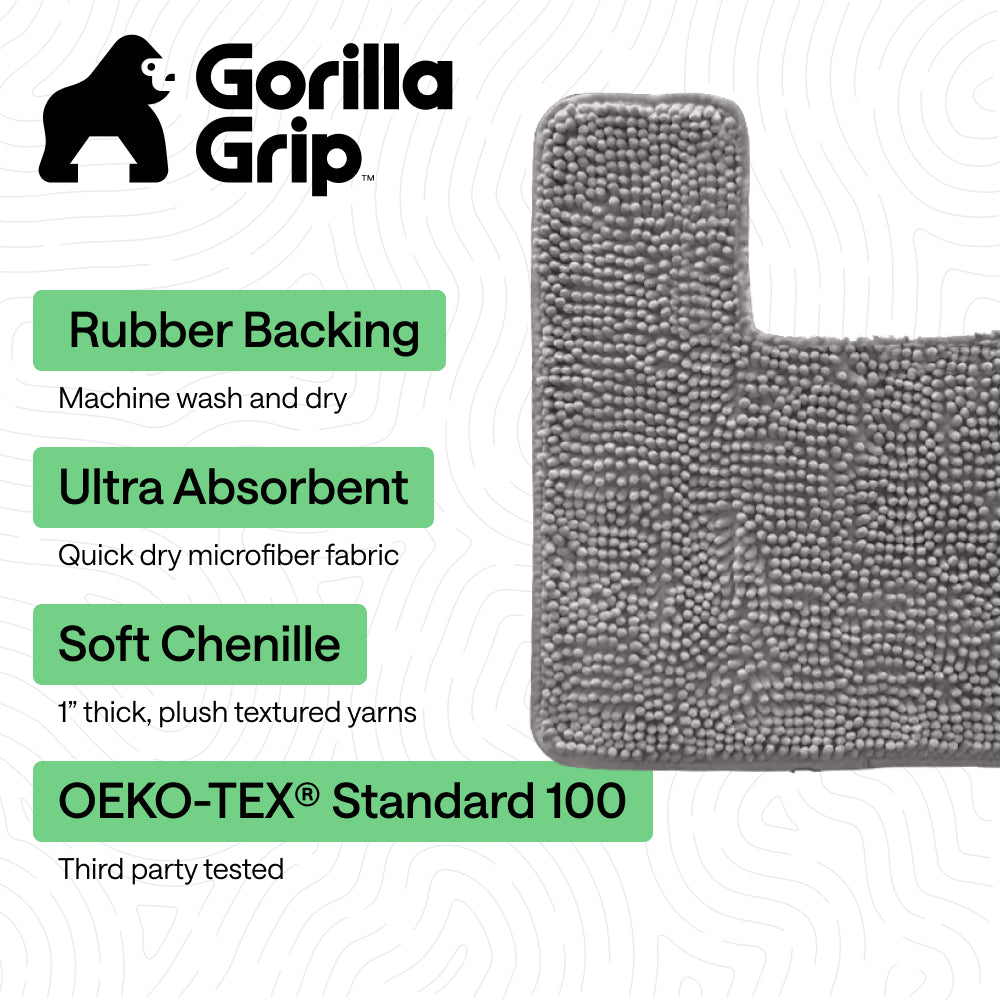 Chenille Bath Rug Contour