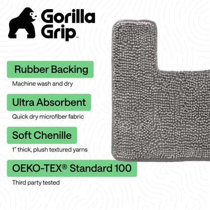 Chenille Bath Rug Contour