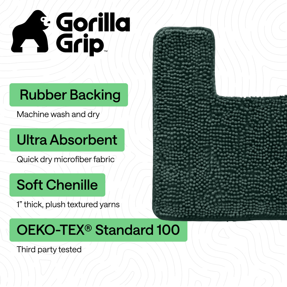 Chenille Bath Rug Contour