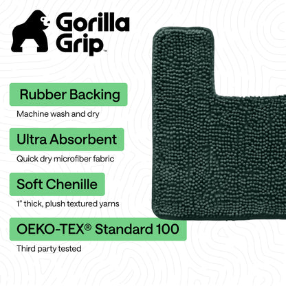 Chenille Bath Rug Contour