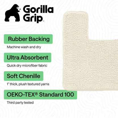 Chenille Bath Rug Contour