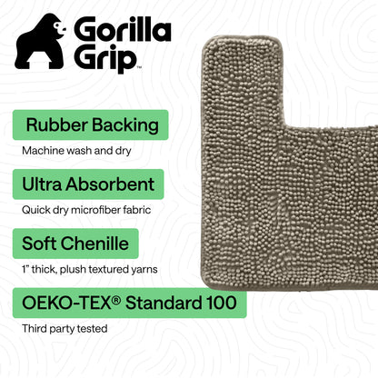 Chenille Bath Rug Contour
