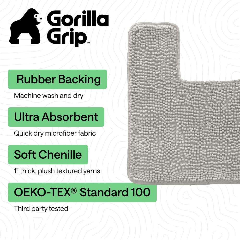 Chenille Bath Rug Contour