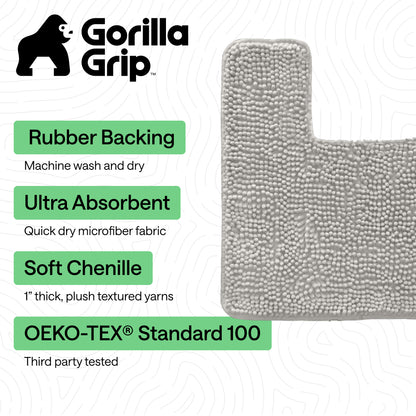 Chenille Bath Rug Contour