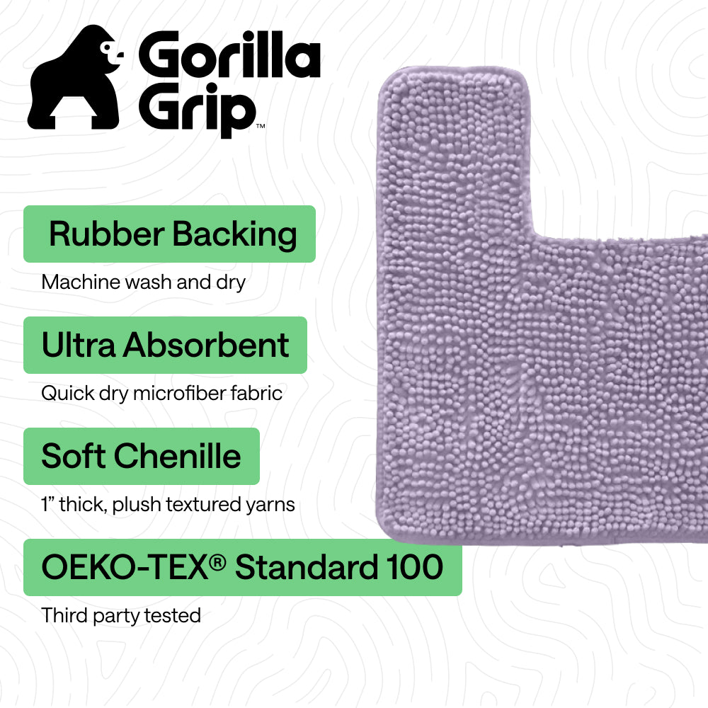 Chenille Bath Rug Contour