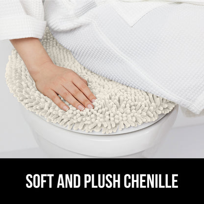 Chenille Toilet Lid Cover