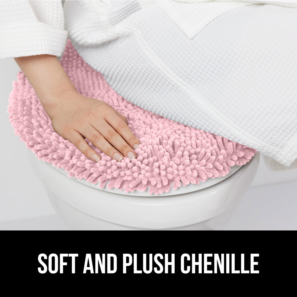 Chenille Toilet Lid Cover