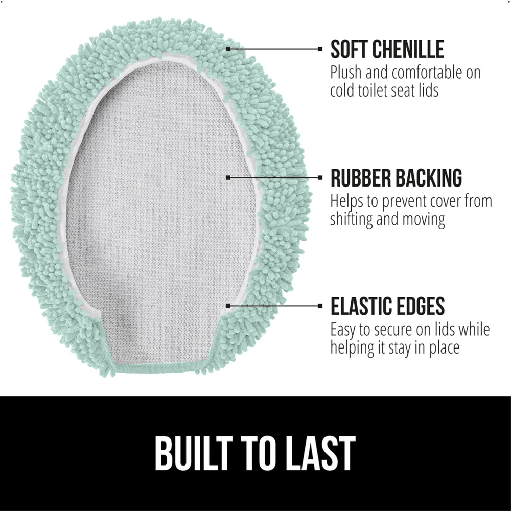 Chenille Toilet Lid Cover