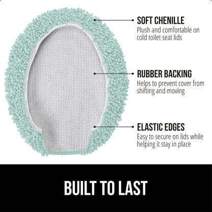 Chenille Toilet Lid Cover