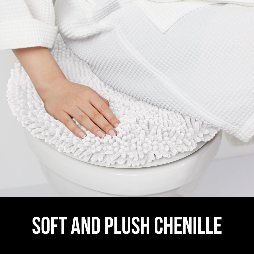 Chenille Toilet Lid Cover