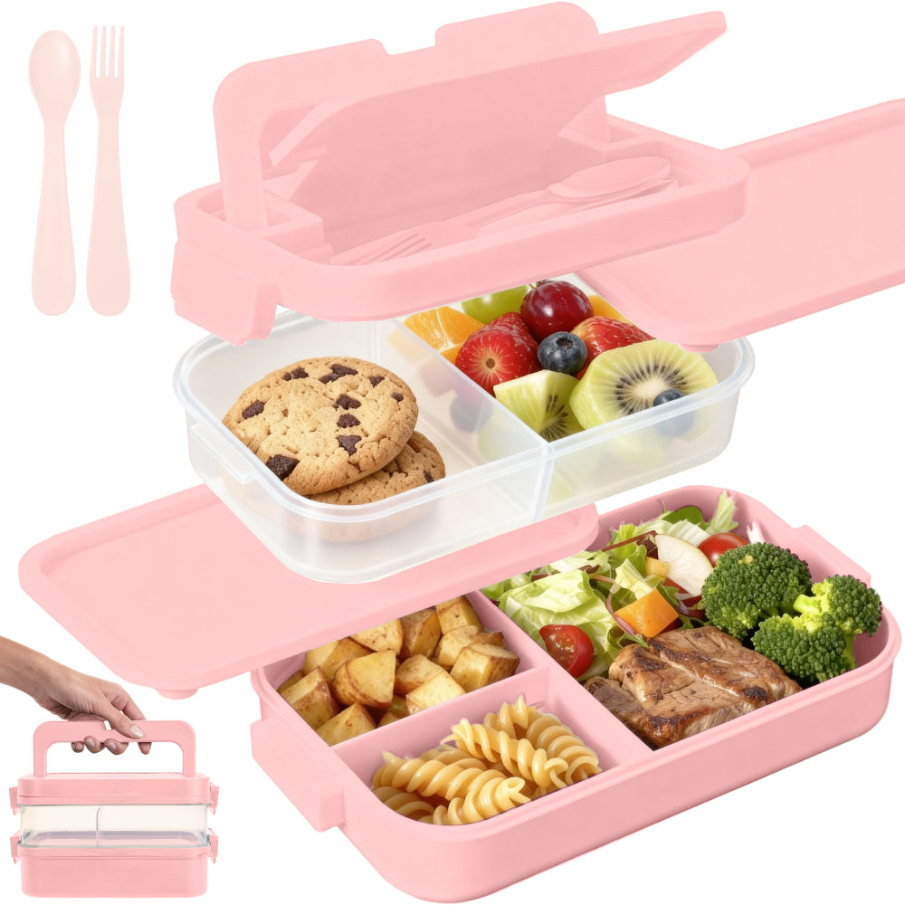 Bento Box Gorilla Grip Pink 10 Cup