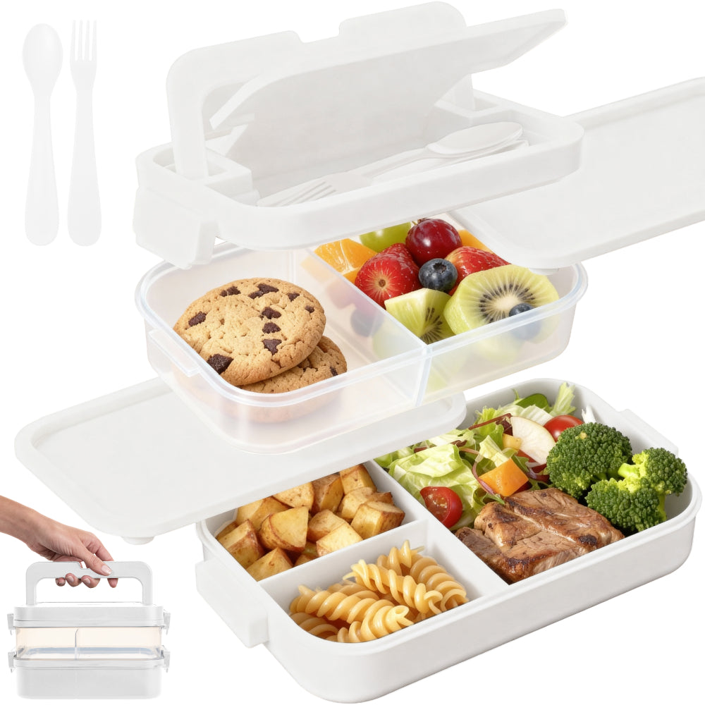 Bento Box Gorilla Grip White 10 Cup