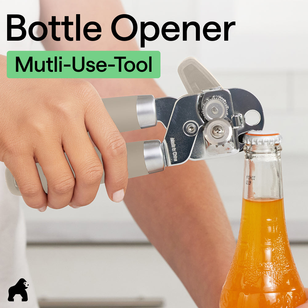 Stainless Steel Can Bottle Opener Gorilla Grip