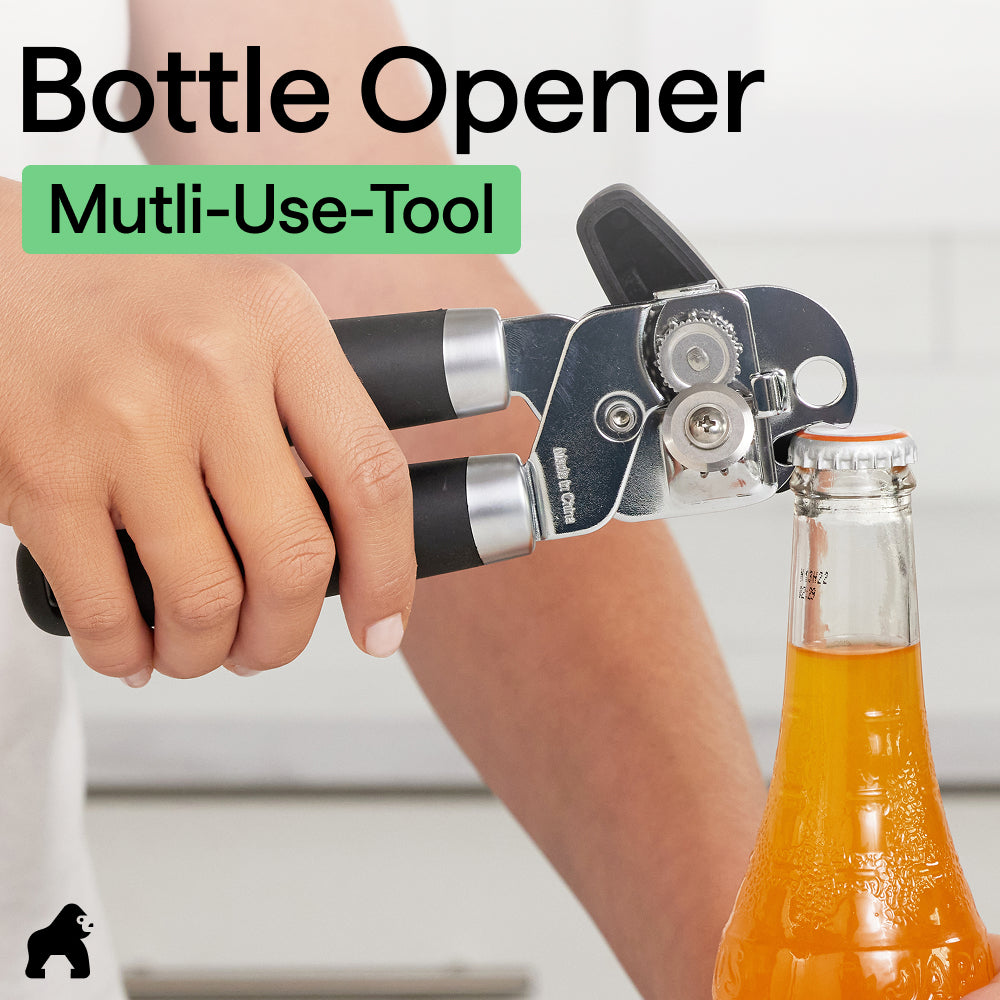 Stainless Steel Can Bottle Opener Gorilla Grip