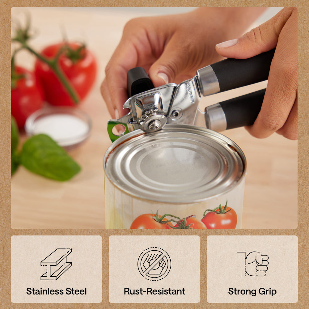 Stainless Steel Can Bottle Opener Gorilla Grip