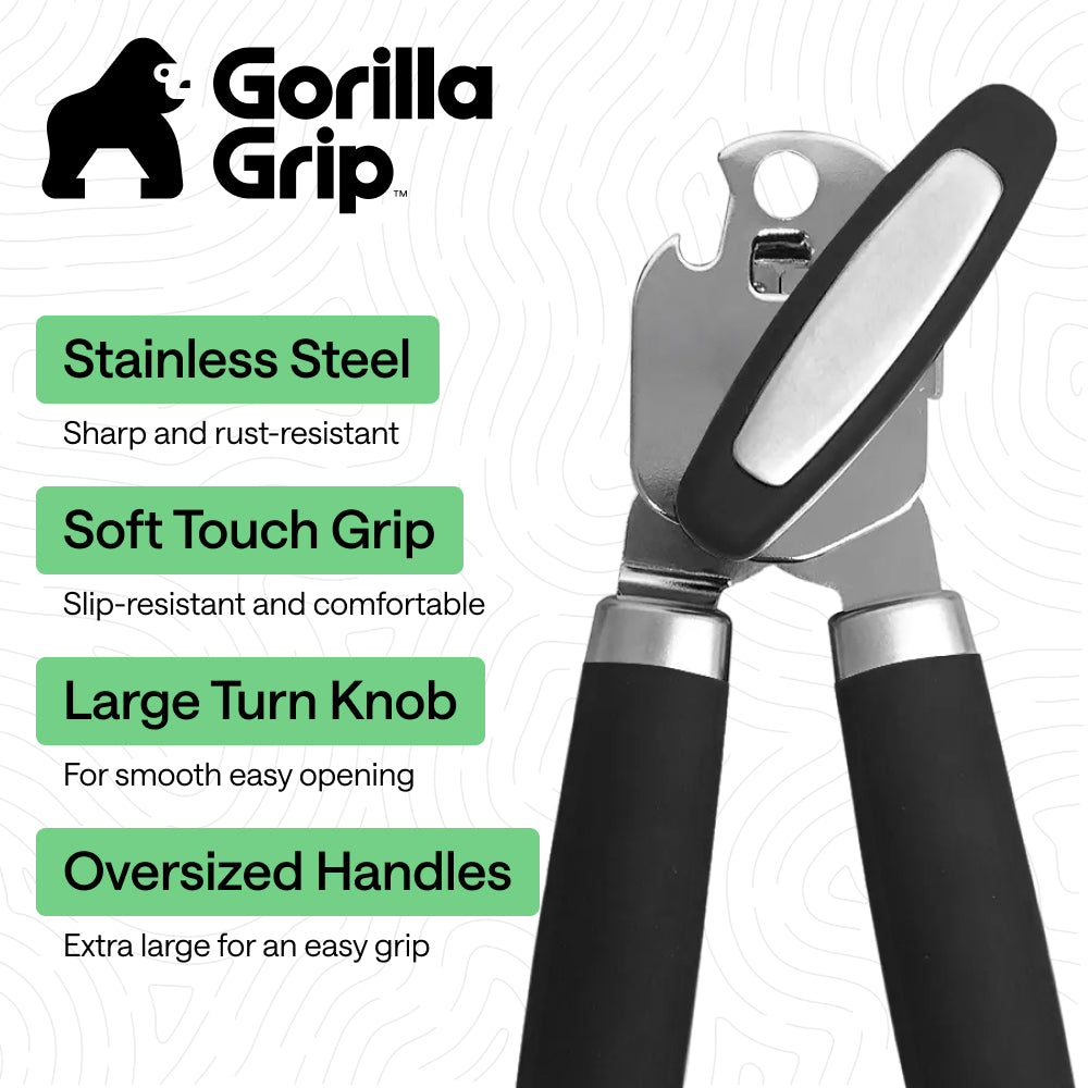 Stainless Steel Can Bottle Opener Gorilla Grip