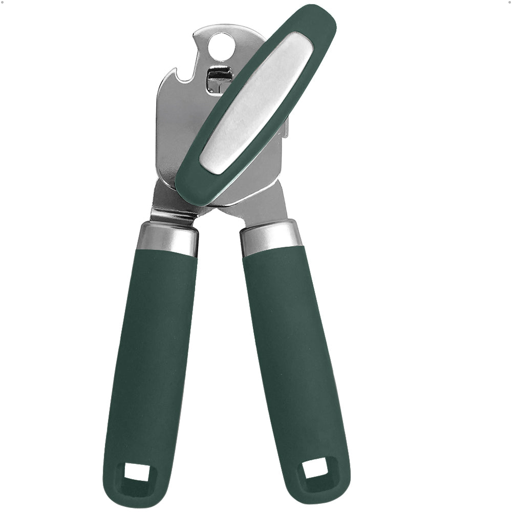 Stainless Steel Can Bottle Opener Gorilla Grip Hunter Green