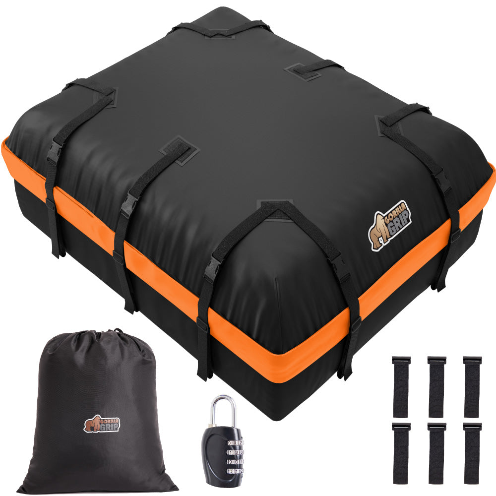 Car Roof Storage Bag  Gorilla Grip Orange 20 Cubic Feet 