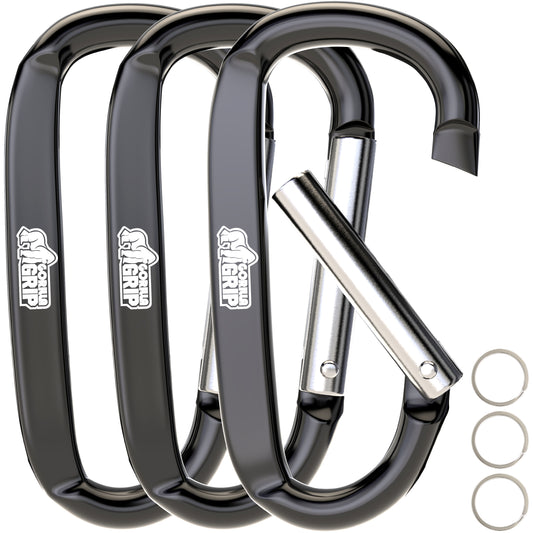 Carabiners Gorilla Grip Black 3