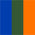 Orange/Blue/Hunter Green