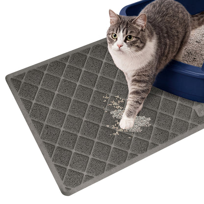 Cat Litter Mat Gorilla Grip Charcoal 24" x 17"