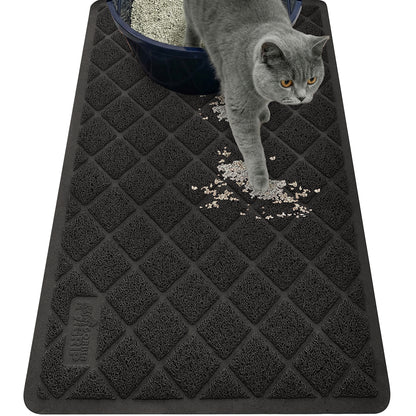 Cat Litter Mat Gorilla Grip Black 30" x 20"