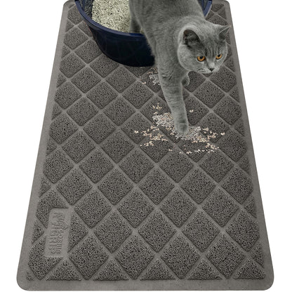 Cat Litter Mat Gorilla Grip Charcoal 30" x 20"