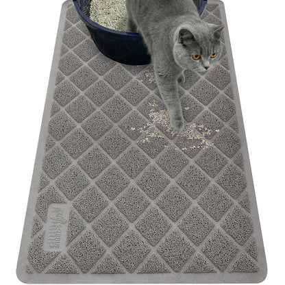 Cat Litter Mat Gorilla Grip Gray 30" x 20"