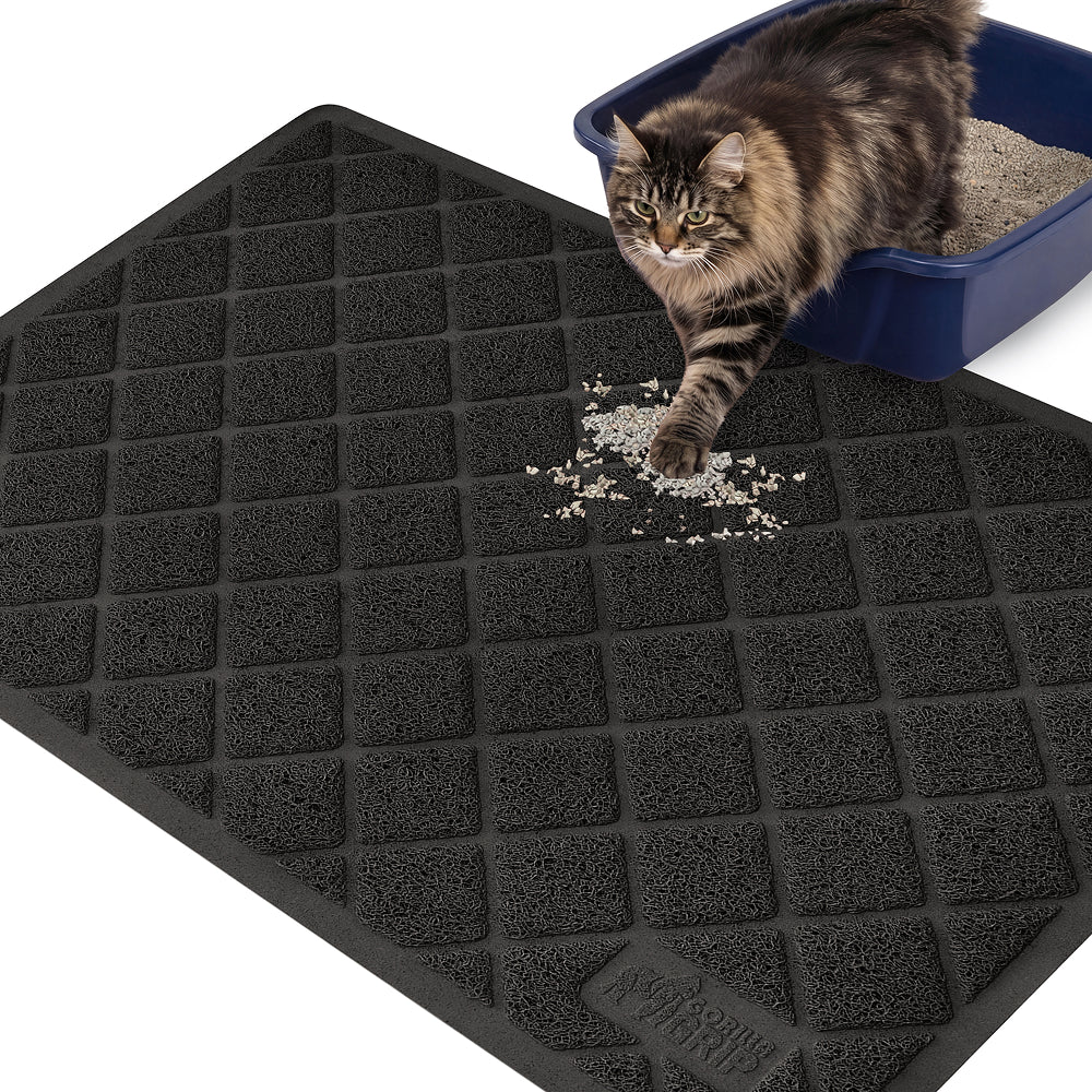 Cat Litter Mat Gorilla Grip Black 40" x 28"