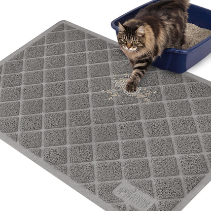 Cat Litter Mat Gorilla Grip Gray 40" x 28"