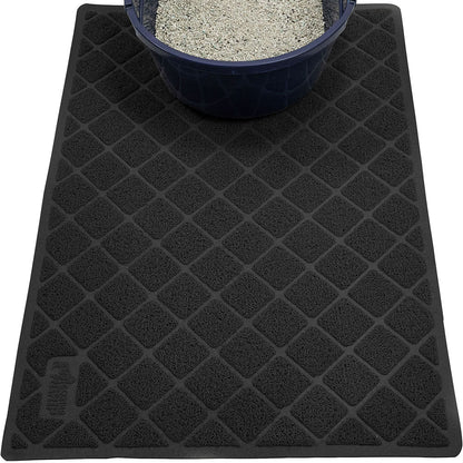 Cat Litter Mat  Gorilla Grip Black 24" x 17" 