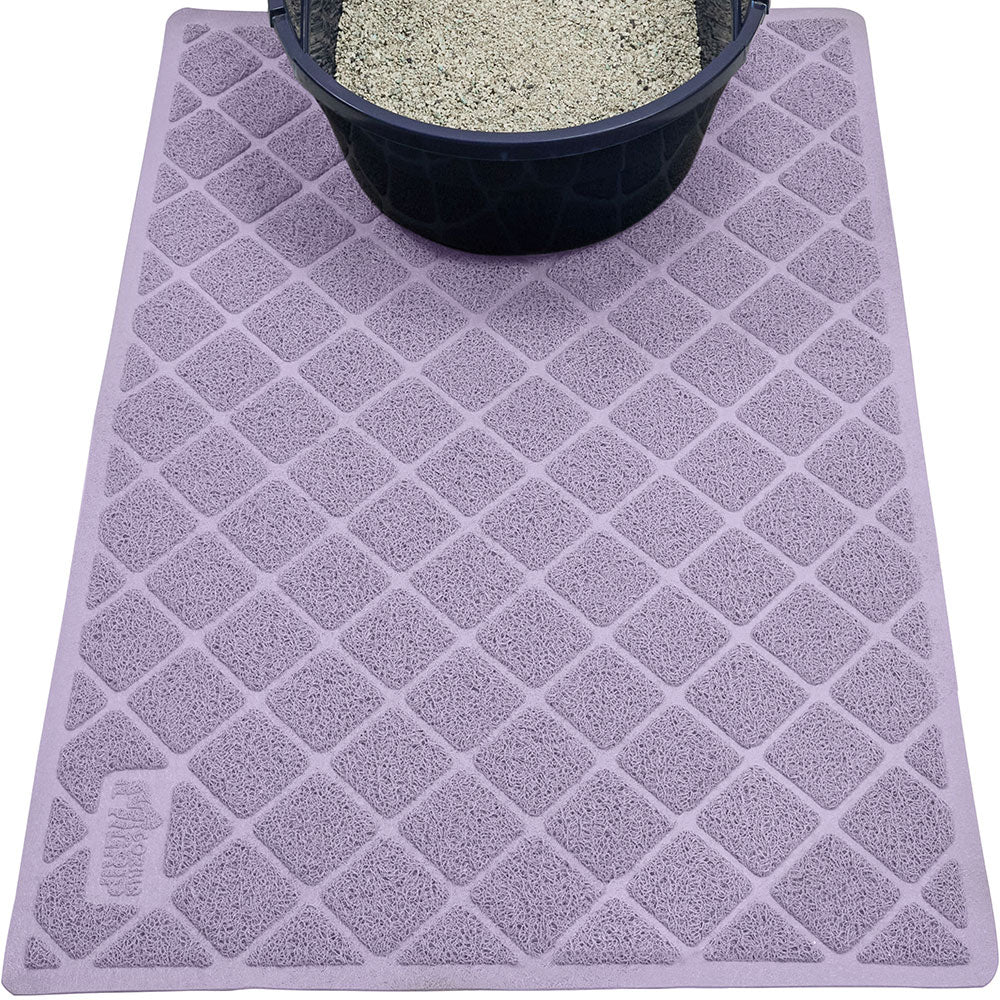 Rubber litter fashion mat