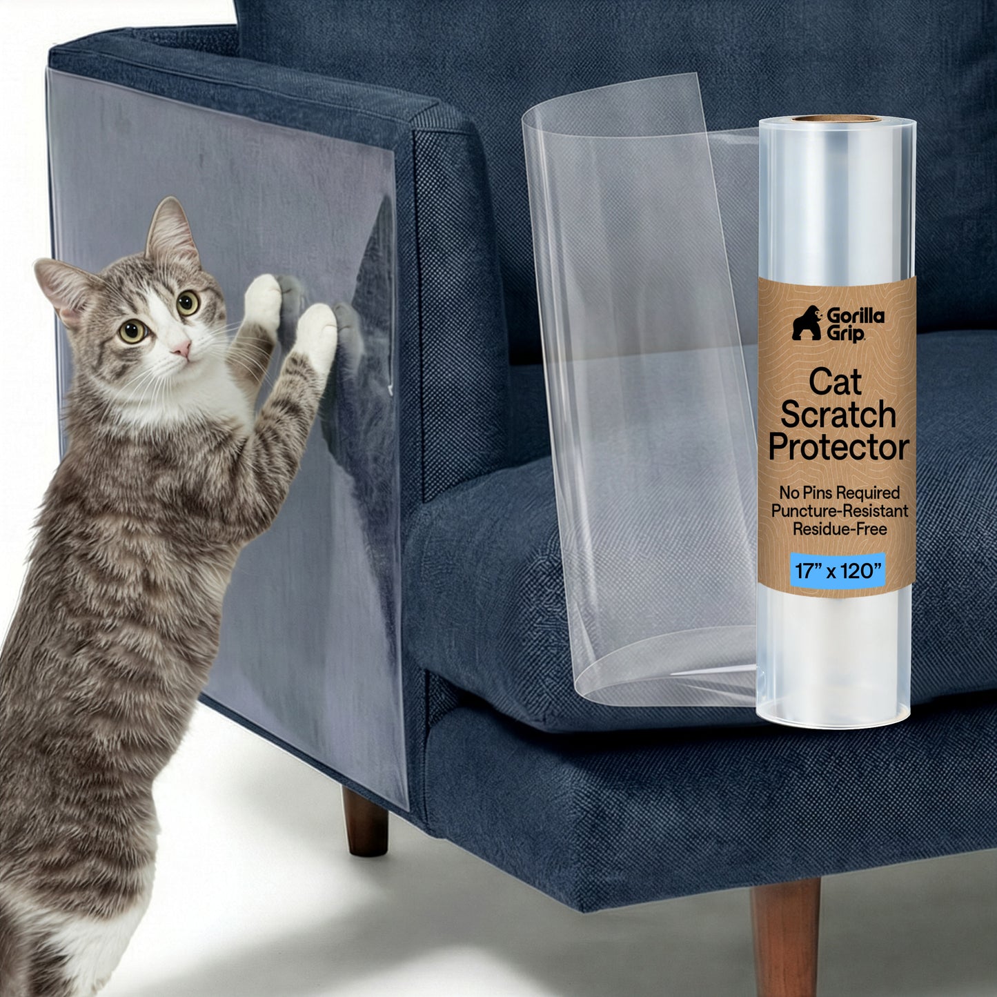 Cat Scratch Guard Gorilla Grip 120” x 17”
