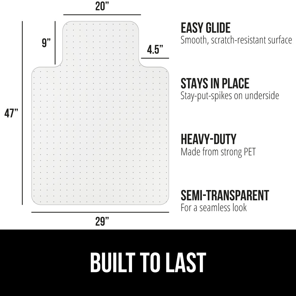 Carpet Office Chair Mat Gorilla Grip - Main Image