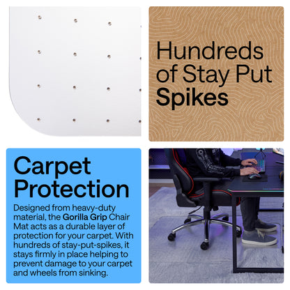 Carpet Office Chair Mat Gorilla Grip
